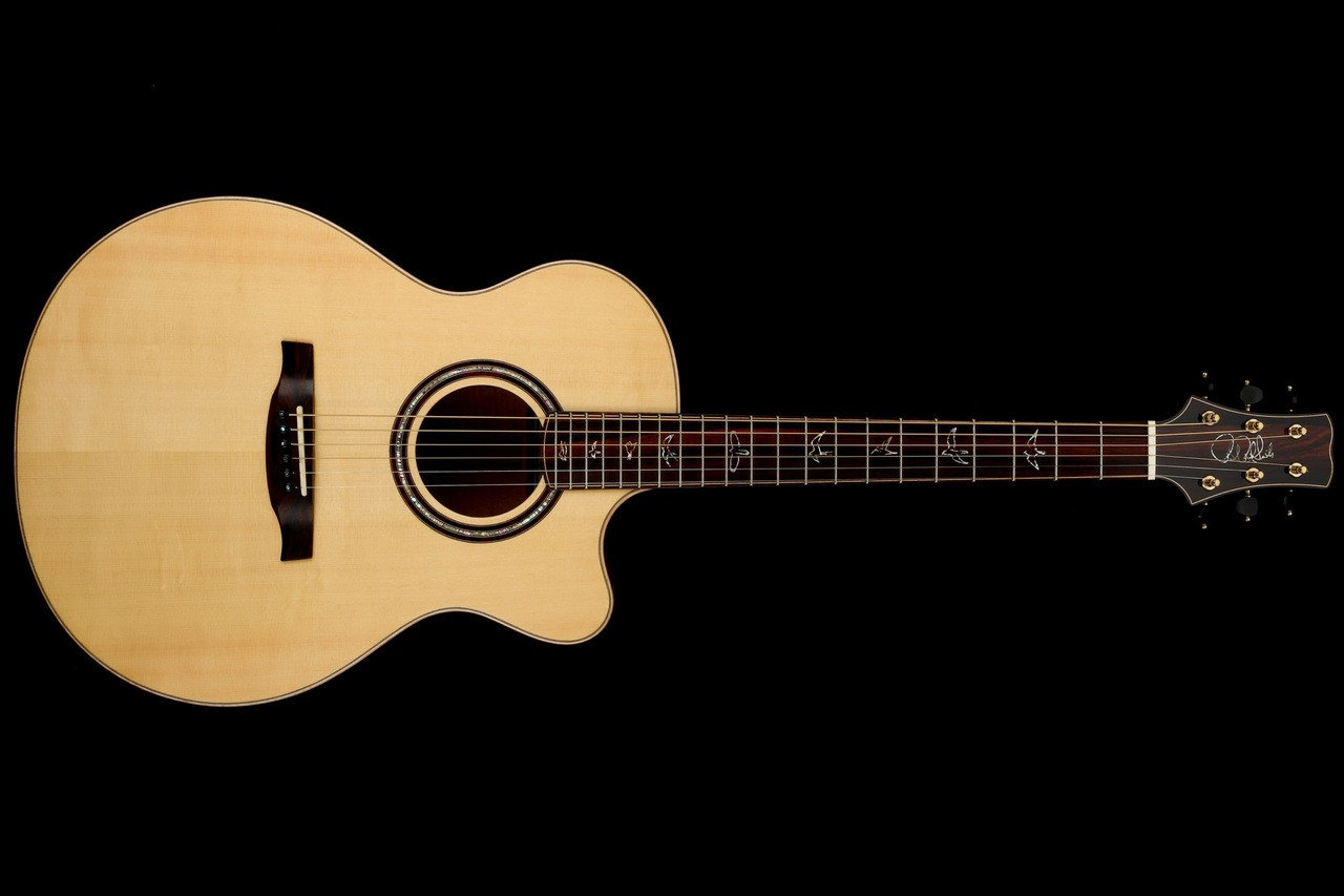 Link to WildWire website image of PRS Angelus guitar.