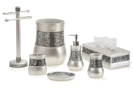 creative scents brushed nickel bath accessories - kallahregistry creative scents brushed nickel bath accessories - kallahregistry