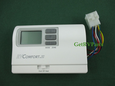 Coleman AC 8330D3351 Zoned Comfort Control Thermostat White wiring zc rv 3 diagram mach coleman zone thermostat 
