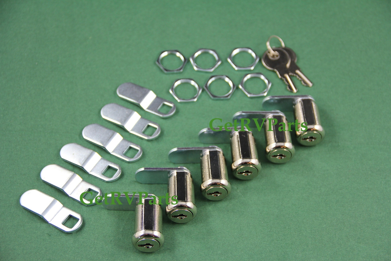 RV Trailer Motorhome Storage Compartment Door Cam Lock Set