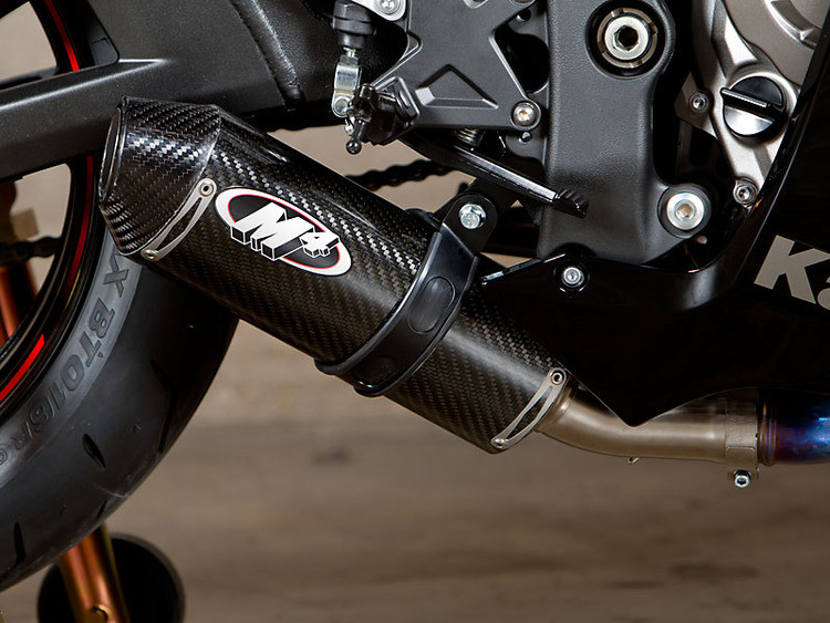 M4 KA9924 STREET SLAYER SLIP ON SO EXHAUST SYSTEM CARBON FIBER SHORTY