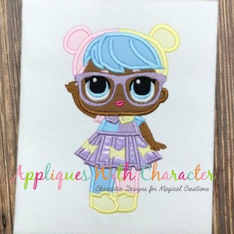 lol doll bon bon applique design by appliques with character lol doll bon bon applique design by appliques with character