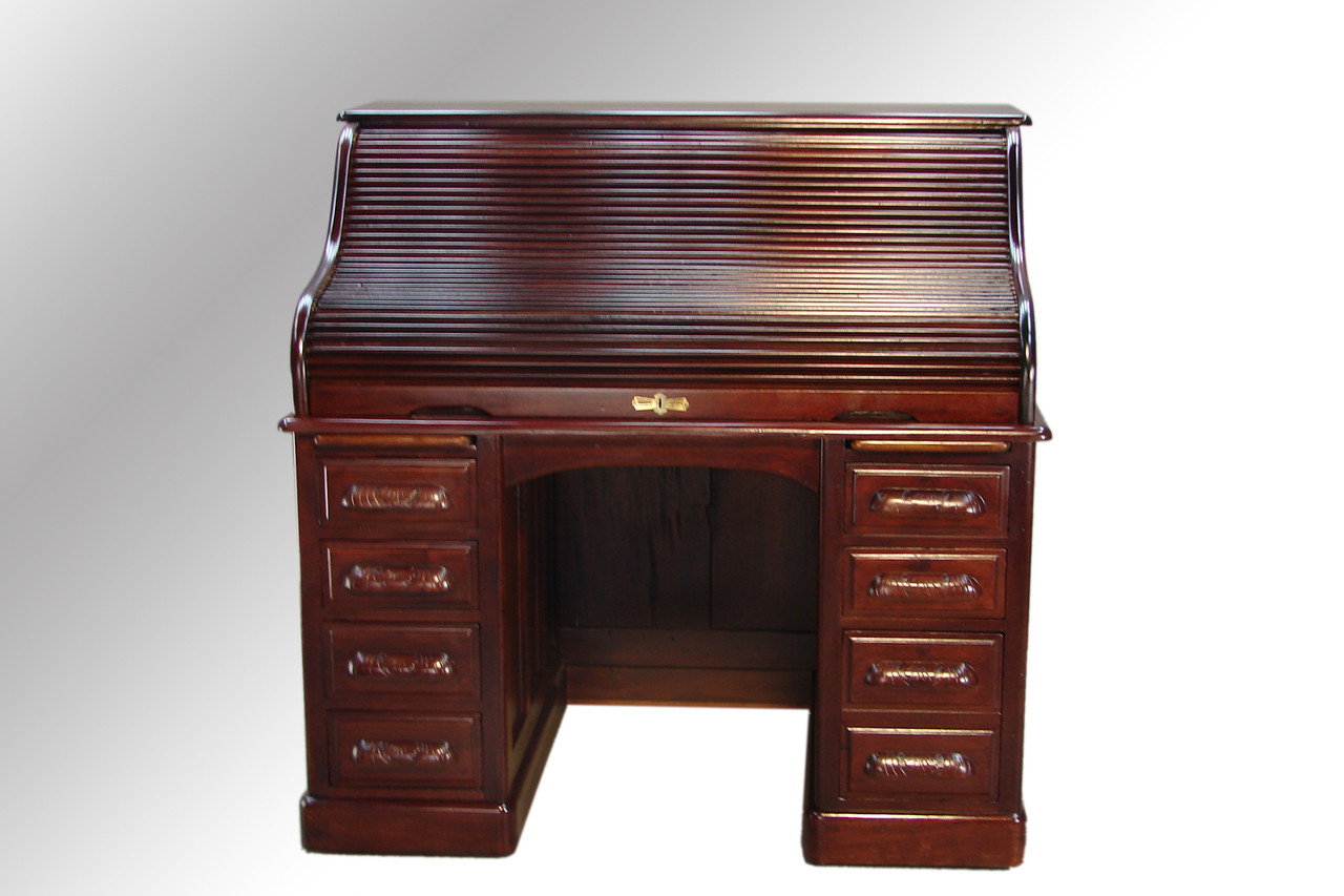 SOLD Antique Mahogany Lawyer's Victorian Roll Top Desk - Maine ... SOLD Antique Mahogany Lawyer's Victorian Roll Top Desk. Image 1 - SOLD Antique Mahogany Lawyer's Victorian Roll Top Desk - Maine