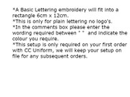 Basic Lettering Setup