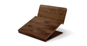 Ergo Desk Reading and Writing Station in walnut finish