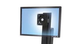 Ergotron WorkFit-S single monitor mount