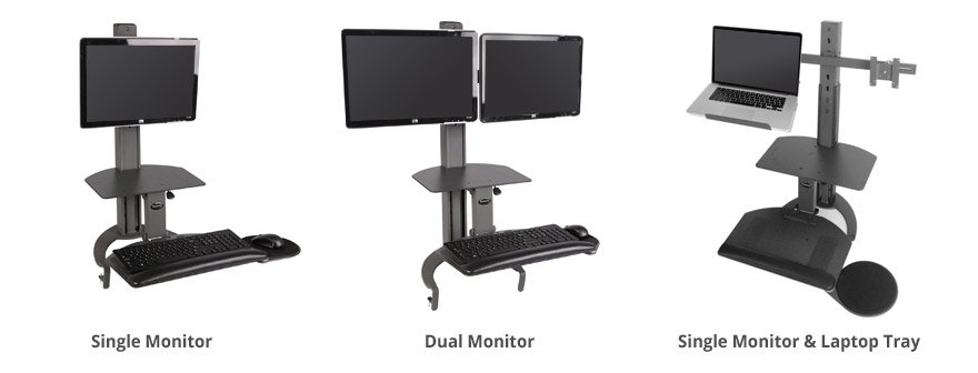 Health Postures TaskMate Go monitor mounts
