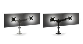 Innovative Side-by-Side Dual LCD Monitor Arm Colors