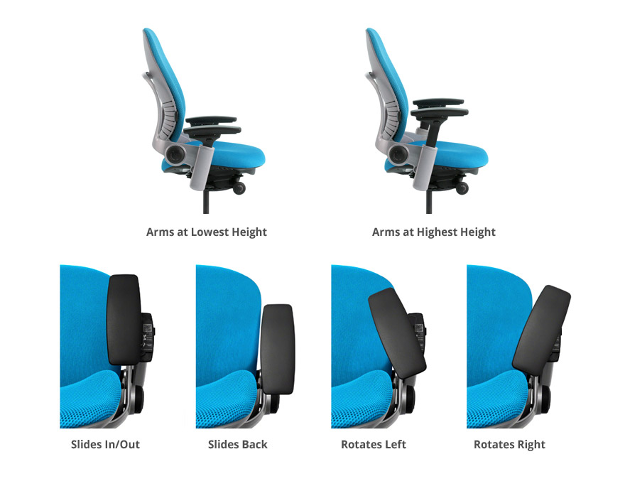 Steelcase Leap Chairs with 3D Knit Mesh Back