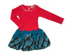 Toddler & Kids Carnation/Teal Drop-Waist Dress Toddler & Kids Carnation/Teal Drop-Waist Dress