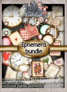 Winnie in Wonderland Ephemera bundle