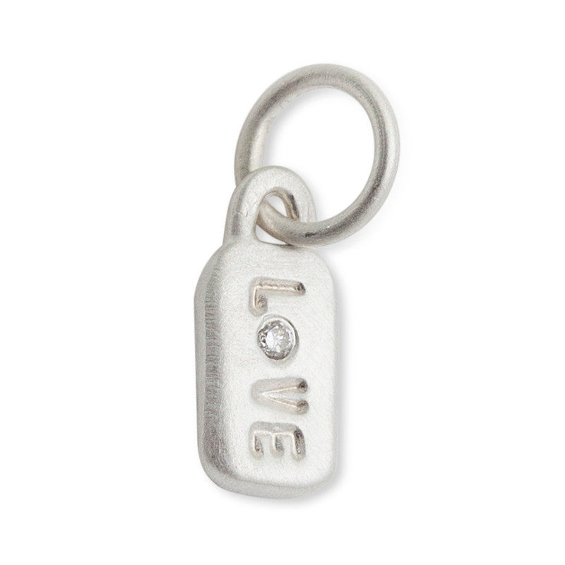 Itty Bitty Bar Charm Silver or Gold Personalized