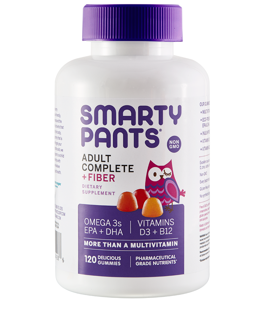 SmartyPants Adult Complete And Fiber, 120 Delicious Gummies