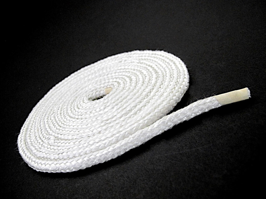 High Temperature, High Heat Fiberglass 1/4" Rope Seal Tightly Braided