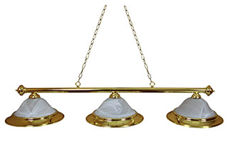 Brass with Glass Shades