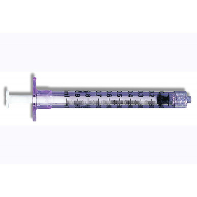 BD 1mL Luer-Lok Disposable Syringe ONLY 100/Box (309628 ...