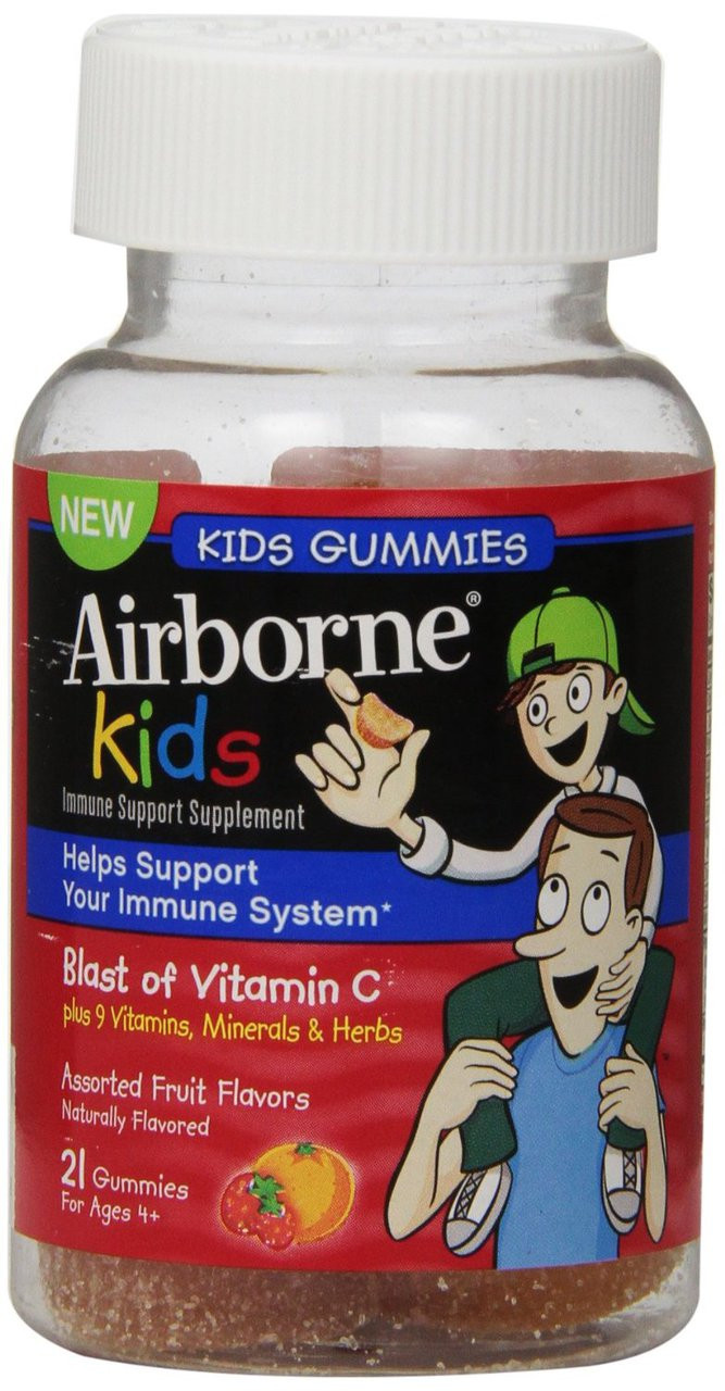 Airborne Kids Gummies Vitamin 667mg Immune Support Supplement Assorted