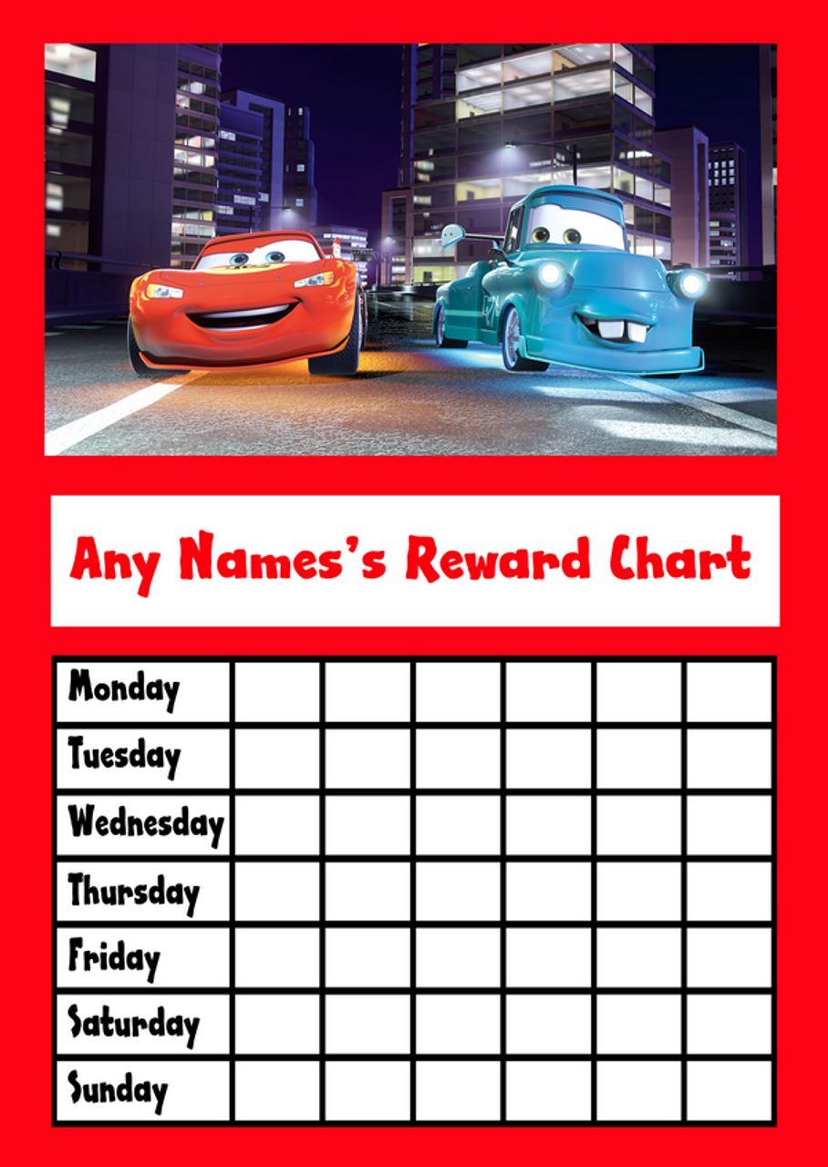 cars star sticker reward chart the card zoo cars behavior chart