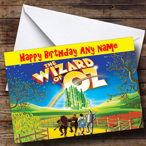 The Wizard Of Oz Personalised Birthday Card - The Card Zoo