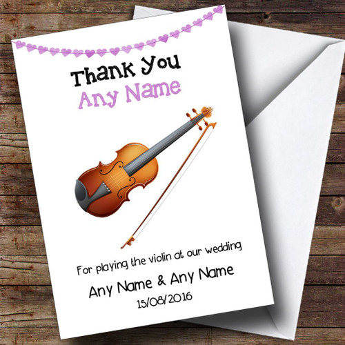 thank you letter to violin thank you for violin at our wedding personalised thank you letter to violin thank you for violin at our wedding personalised