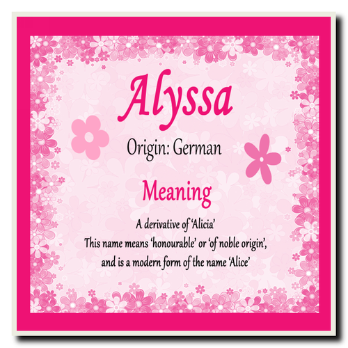 How To Spell Alyssa