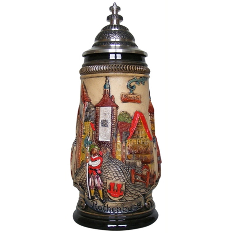 Rothenburg Red Beer Stein 1/2 Liter