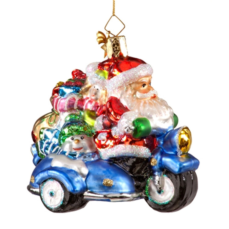 Santa on a Motorcycle