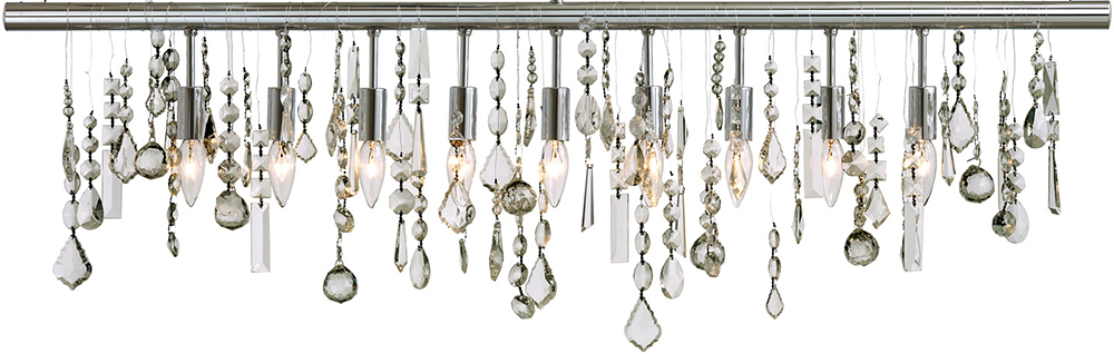nuevo hgml158 crystal linear pendant lamp