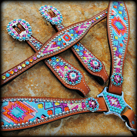 Hand Painted Barrel Racing Tack Hand Painted Barrel Racing Tack