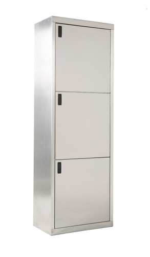 Stainless Steel Triple Stack Cabinet 1 x 3 Doors