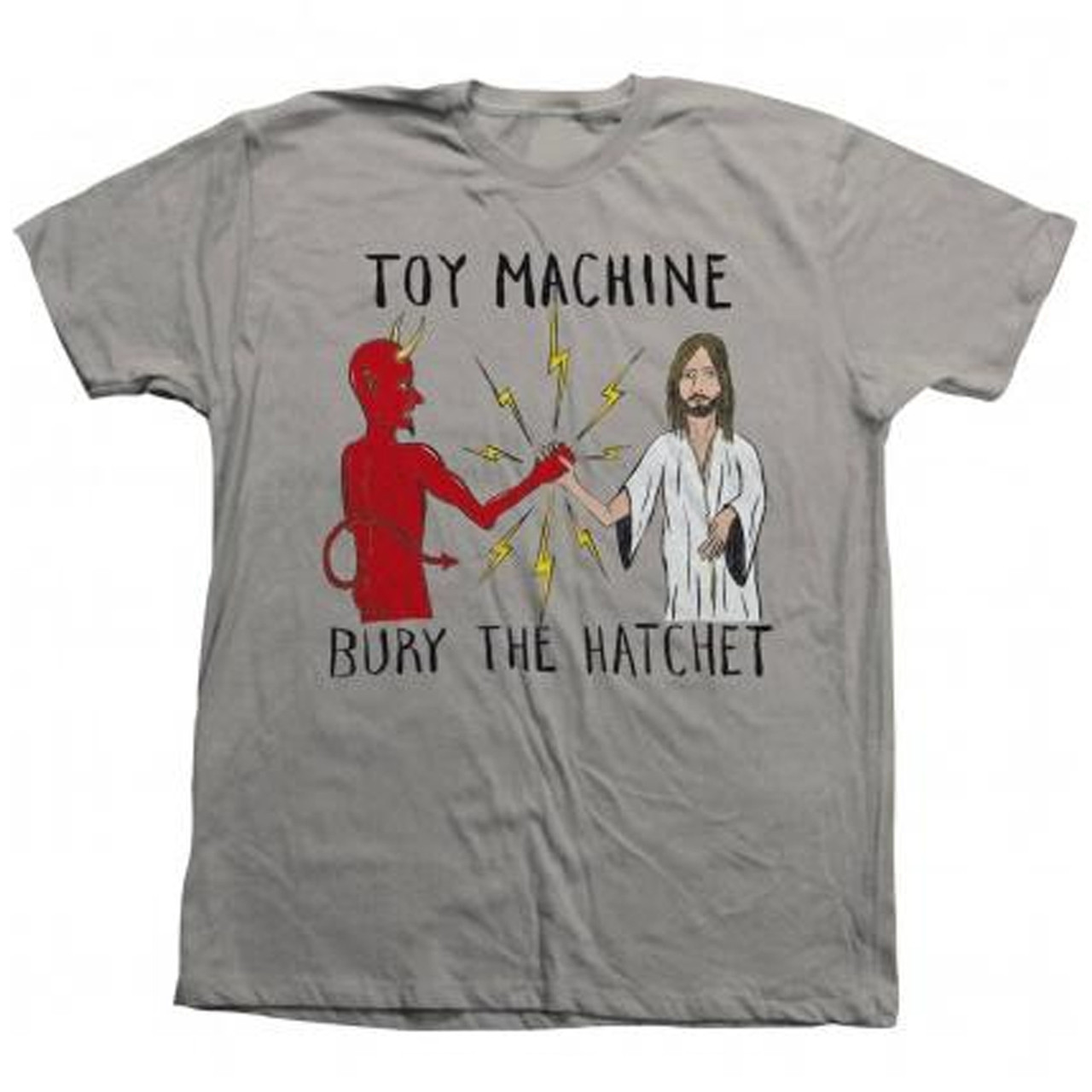 toy machine bury the hatchet silver shirt