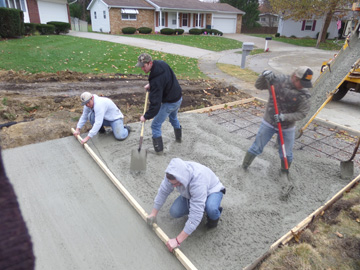 New Concrete Driveway