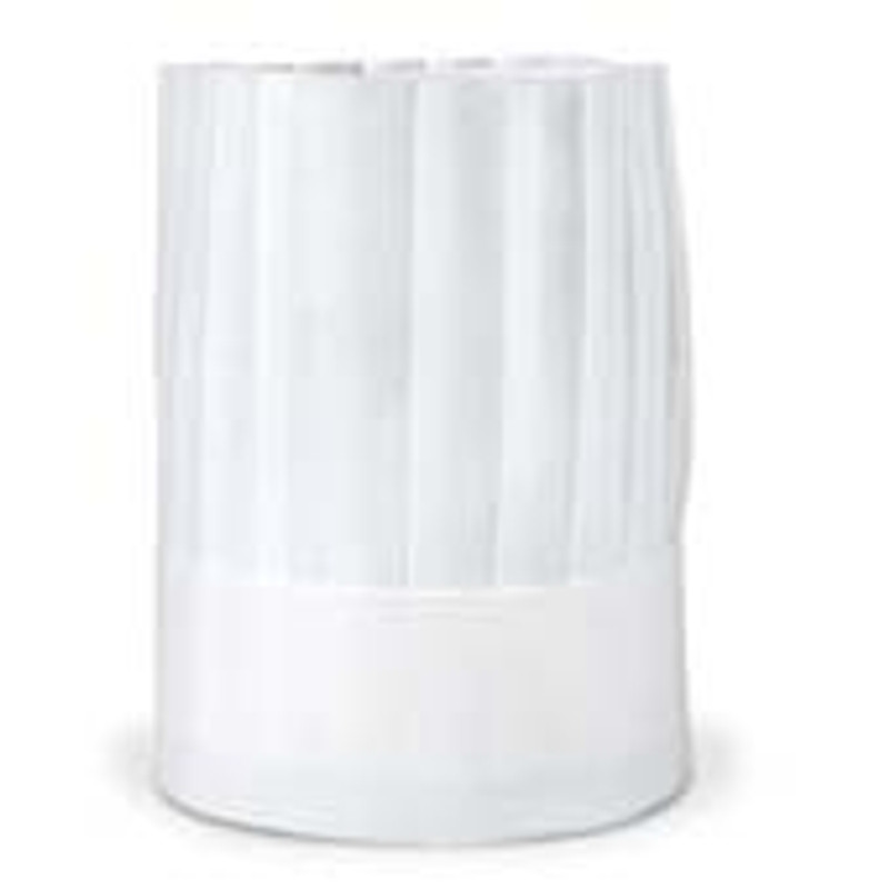 Disposable Hat 10 inch Vertical Pleated