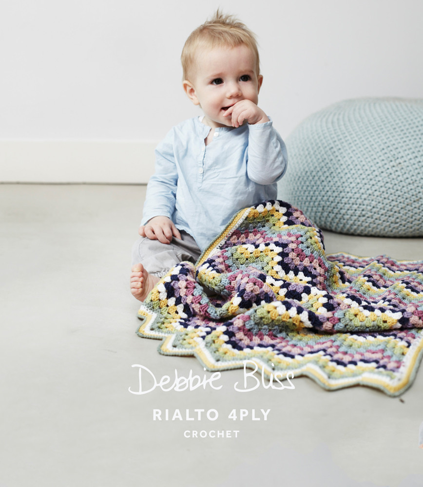 ... -zag Blanket Crochet Pattern Debbie Bliss Rialto 4 Ply - Main Image