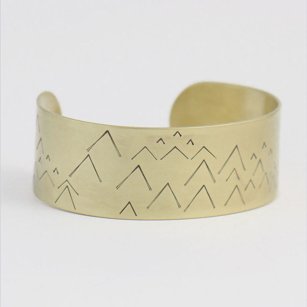 Little Mountain Brass Cuff