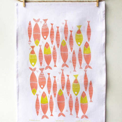 Sardines Tea Towel