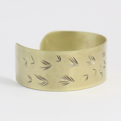 Petals Brass Cuff