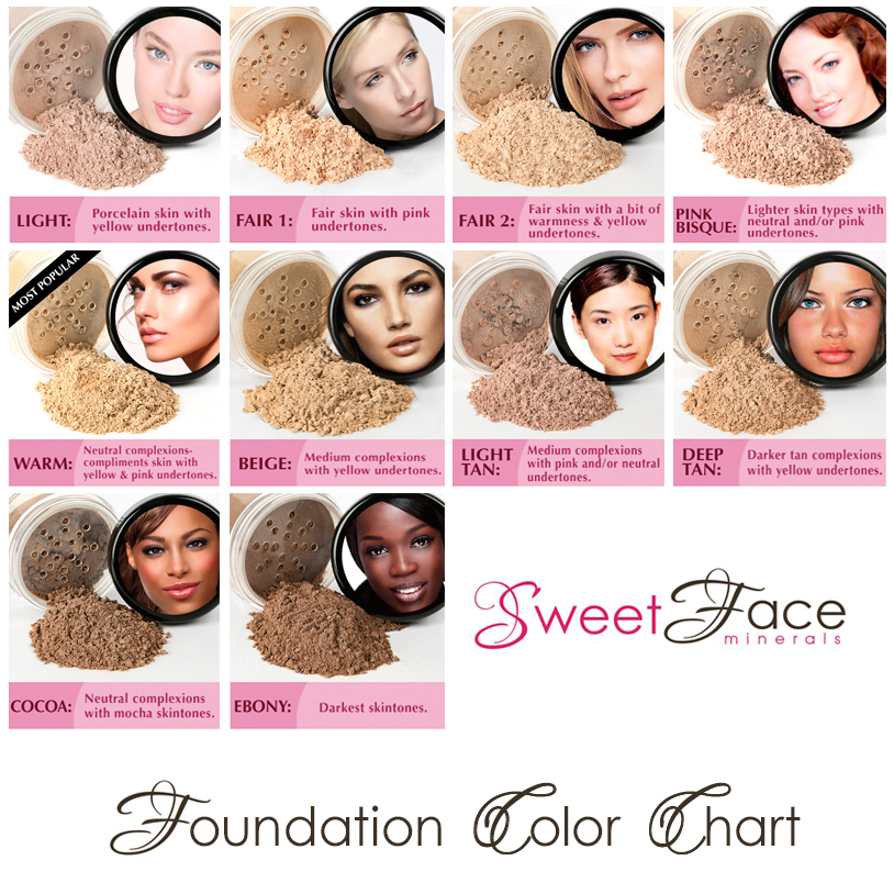 skin foundation all natural foundation foundation colors sweet makeup color chart