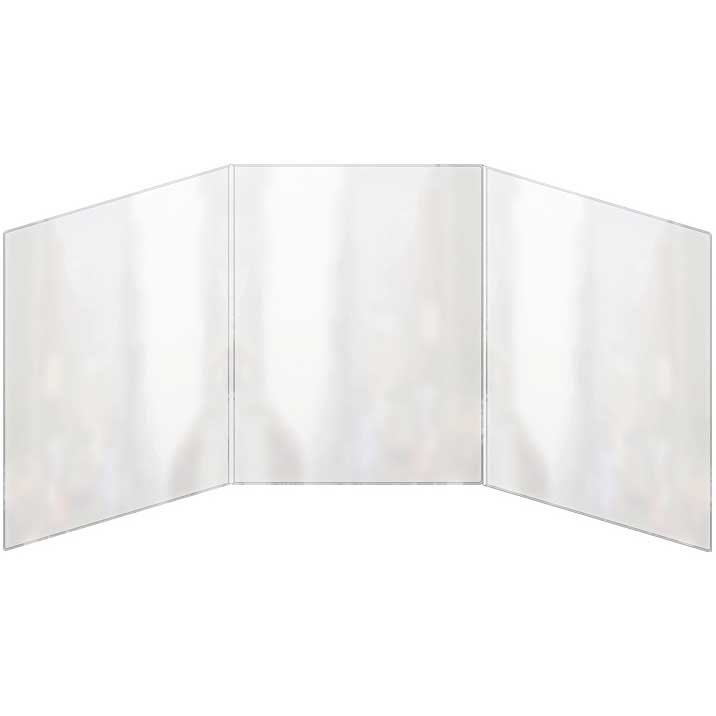 Triple Panel Foldout All Clear Menu Cover Triple Panel Foldout All Clear Menu Cover