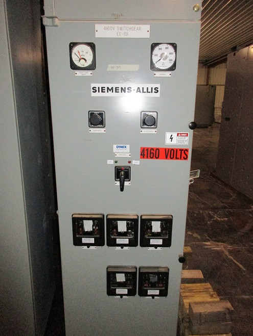 Siemens-Allis Type D Single Section Switchgear (#39) Siemens-Allis Type D Single Section Switchgear (#39)