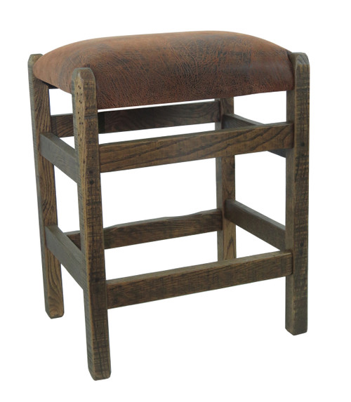 Barnwood Bar Stool 24 Image 1 - Barnwood Bar Stool 24