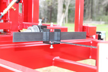 Blade alignment tool mounted on sawmill