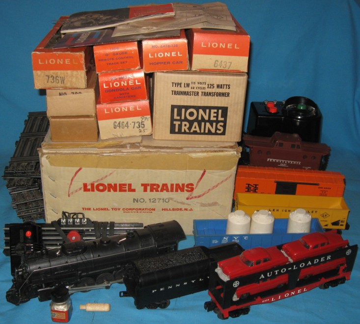 Complete Sets - 1965 - 12710 Five Car Steam Freight Set - Lionel Trains