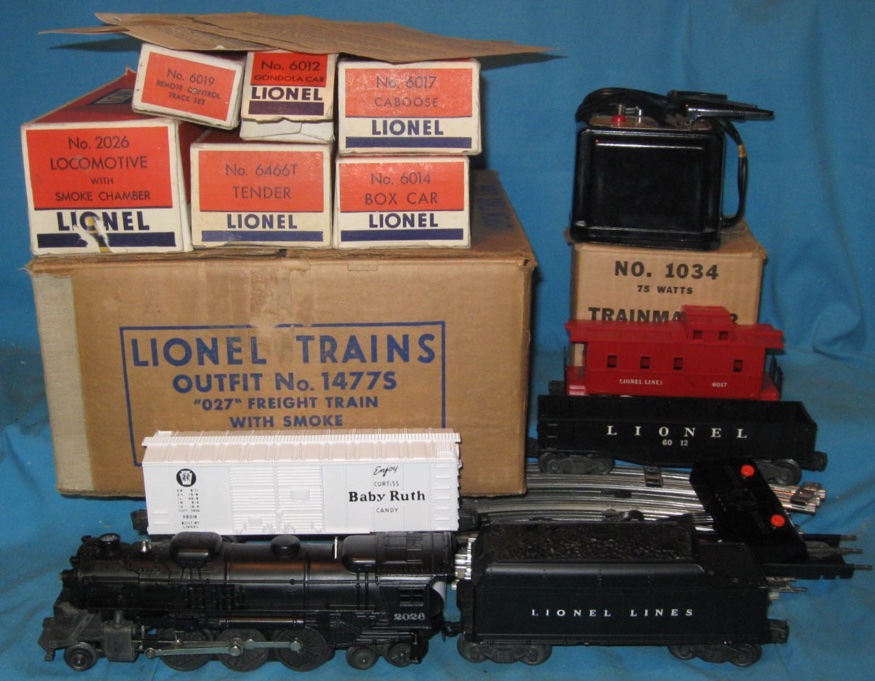 Complete Sets - 1951 - 1477S Three Car Steam Freight Set - Lionel