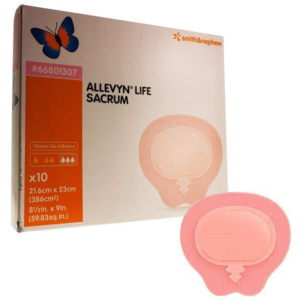ALLEVYN Life Foam Dressing, 81/2" x 9", Sterile 5466801307Box MARJ