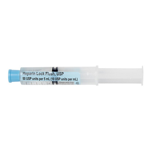 Heparin PreFilled Catheter Flush Syringe 10U 5 to 10 mL 60EMZ50051240