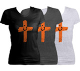 Orange Cross Project Martyr Solidarity Women's Cut V-Neck T-Shirt