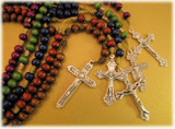 6MM Handmade Wood Cord Rosaries