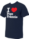 I Love Pope Francis Special Edition Navy T-Shirt