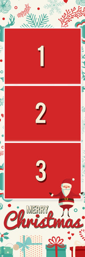 Christmas Bundle 2x6 Print Template And Screen Template Darkroom Templates Darkroom Booth Green Screen Templates